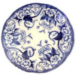 Tondino aux tulipes et rosettes - 2e quart 16e siècle - Ecouen / Musée national de la Renaissance