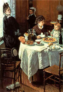Le déjeuner (1868), Claude Monet (1840-1926) Collection Privée