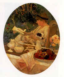 Le thé dans le jardin, Louis Carré - Musée d'Orsay - Paris