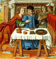 La vie des femmes célèbres : Ipsicréthéa, femme de Mithridate, à table - Antoine du Four Musée Dorée de Nantes