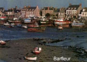 Barfleur, village classé de la Manche dans le Cotentin.