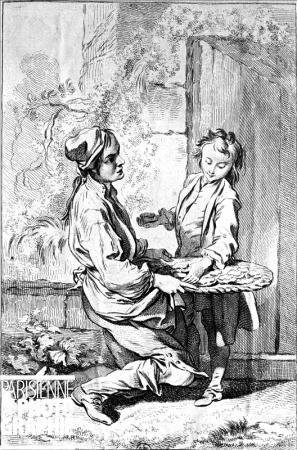 Des Patez, des Talmouses toutes chaudes - Boucher François (1703-1770) (d'après) 